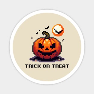 Night Pumpkin Pixel Magnet